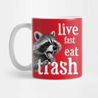 Live Fast Eat Trash Mug